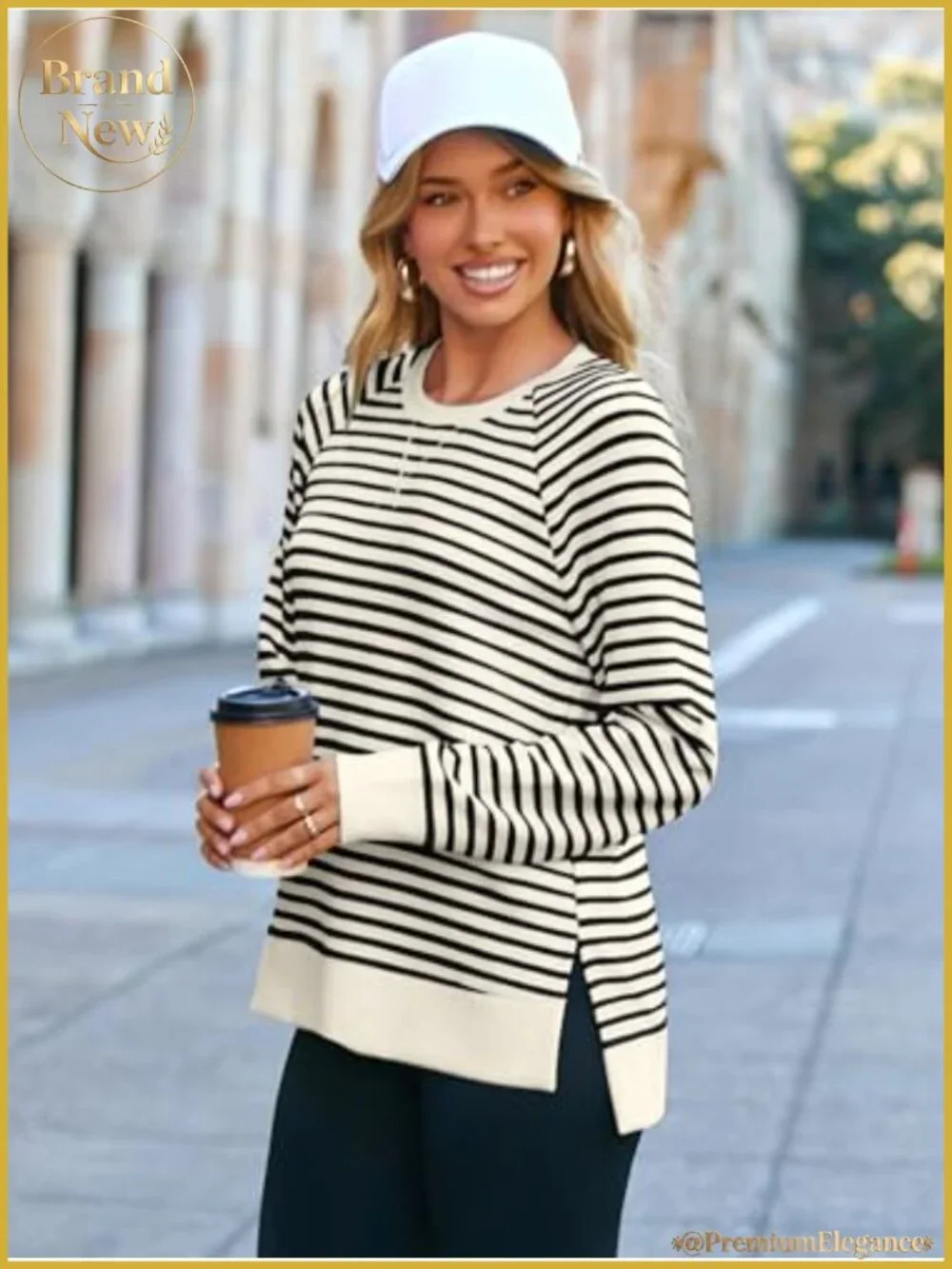 Womens Crewneck Sweatshirt Long Sleeve Loose Fit Pullover
